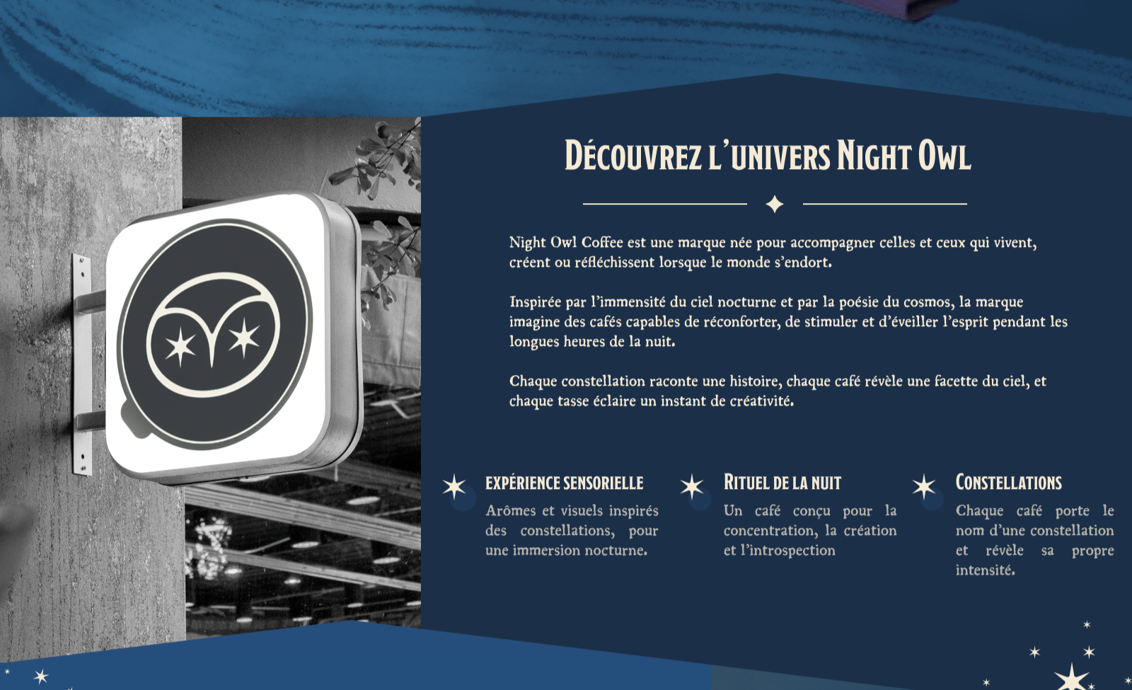 Hero section Night Owl